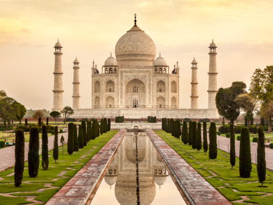 Indien Agra Taj Mahal Sonnenaufgang