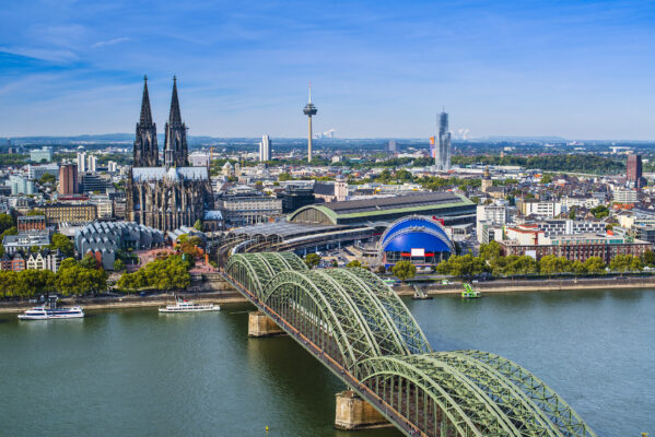 Köln Luftbild Rhein