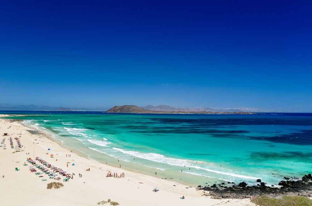 Spanien Fuerteventura Corralejo Beach