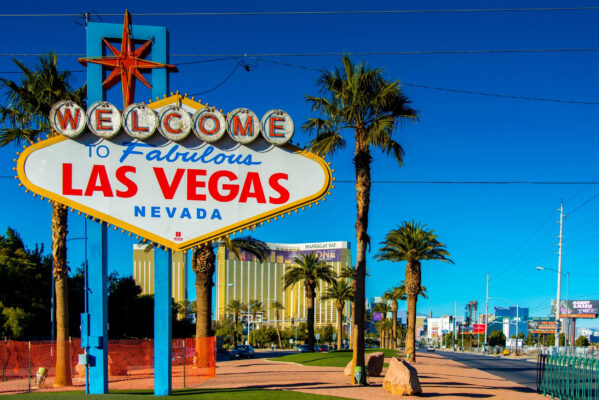 USA Las Vegas Sign Sonnenschein