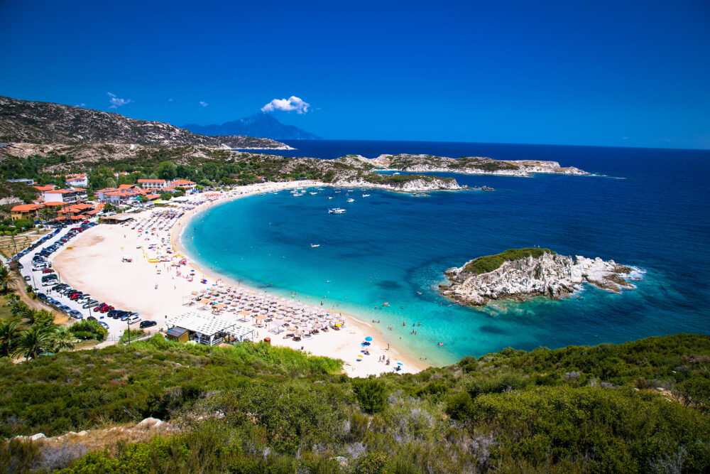 Griechenland Chalkidiki Kalamitsii Beach