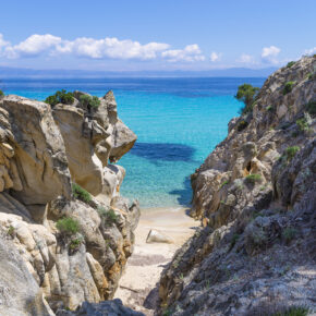 Griechenland Chalkidiki Sithonia Felsen