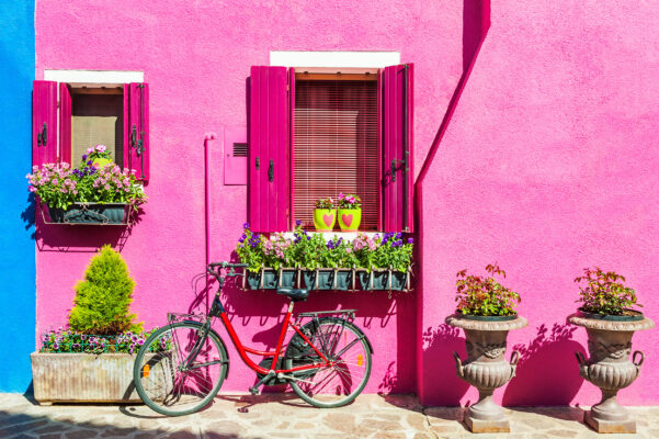 Italien Burano Pinkes Haus