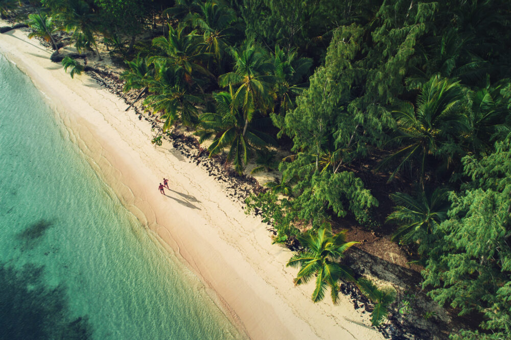 Dom Rep Strand von oben