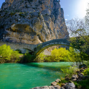 Frankreich Provence Verdon Steinbrücke