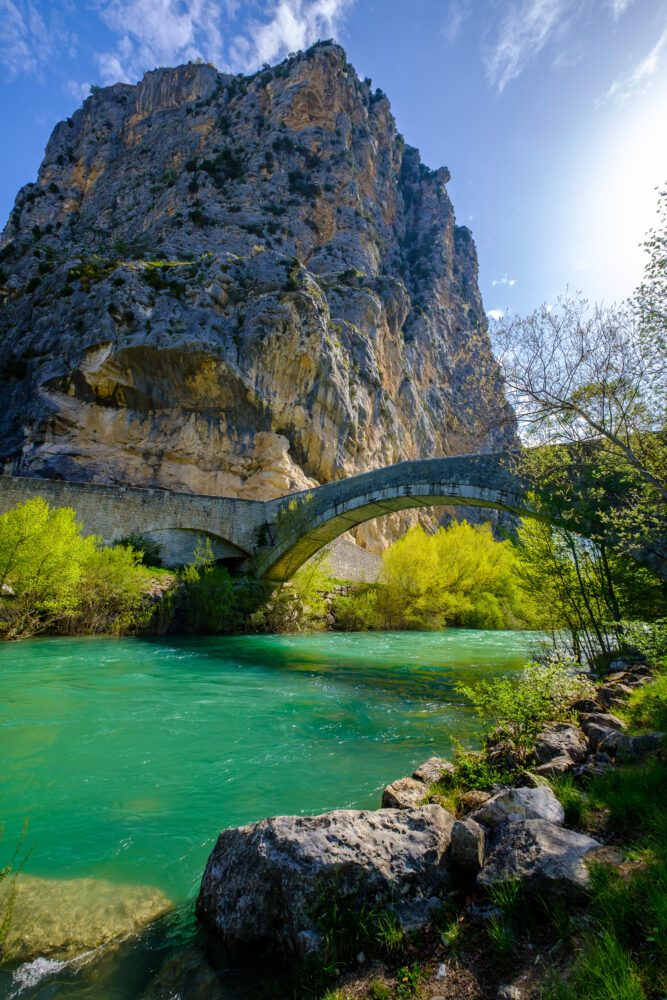Frankreich Provence Verdon Steinbrücke