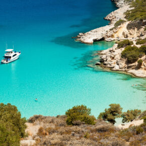 Griechenland Kreta Schiff Bucht