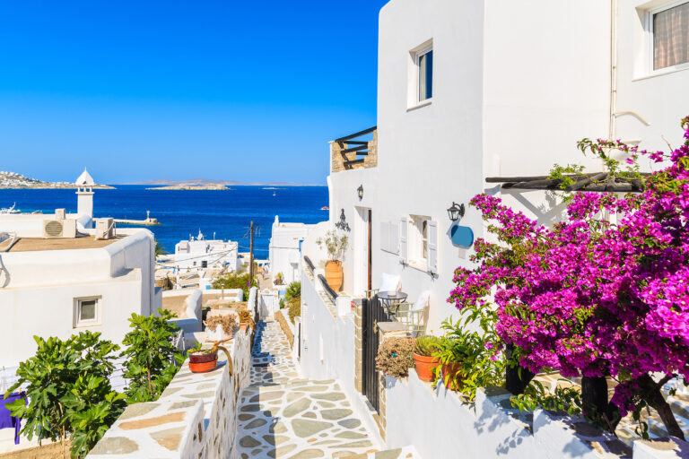 Griechenland Mykonos Häuser
