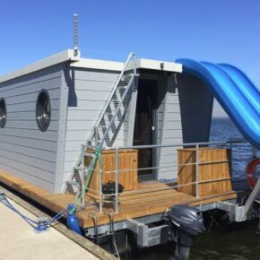 Polen: 5 Tage im eigenen Hausboot mit Rooftop-Wasserrutsche ab 161€ p.P.