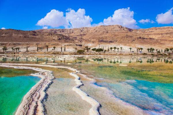Israel Totes Meer Salzstreifen