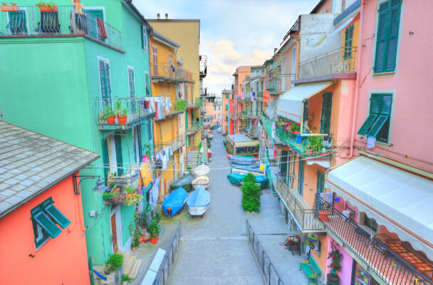 Italien Cinque Terre Straße