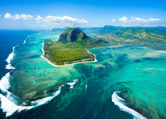 Mauritius von oben