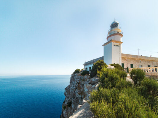 Spanien Mallorca Port de Pollenca Turm