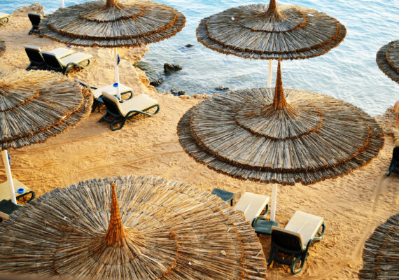 Tunesien Strandschirme