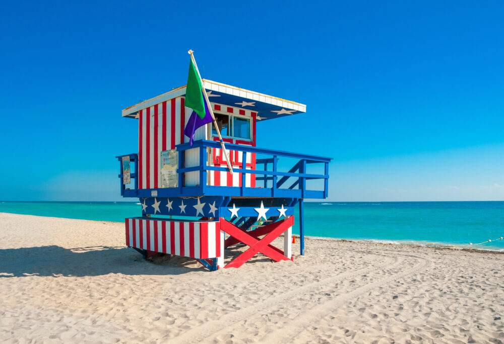 USA Florida Miami Lifeguard Tower