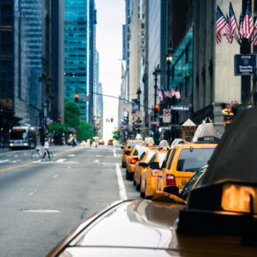 USA New York Manhattan Taxireihe