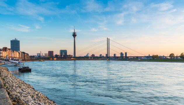 Duesseldorf Rhein Promenade