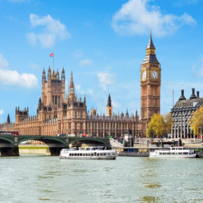 England Westminster Palace Flussblick