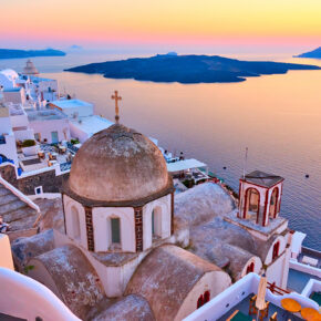 Griechenland Santorini Oia Turm