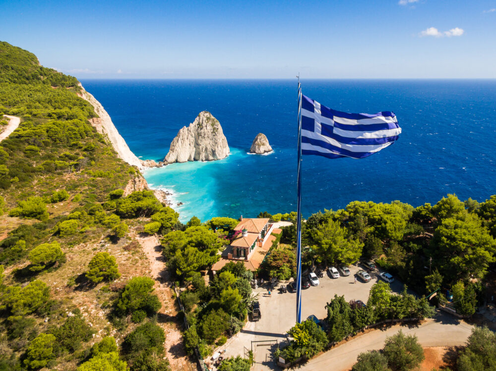 Griechenland Zakynthos Flagge