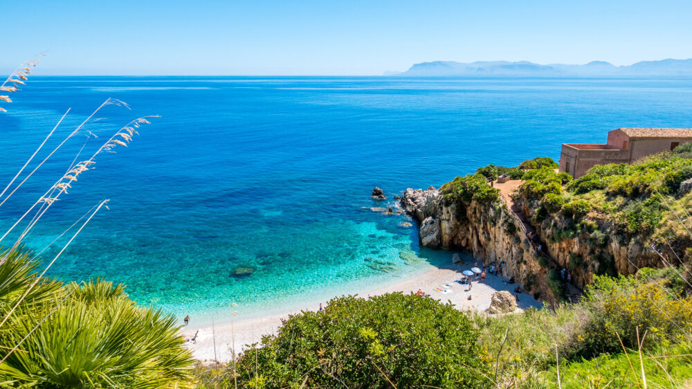 Italien Sizilien San Vito Lo Capo Strand