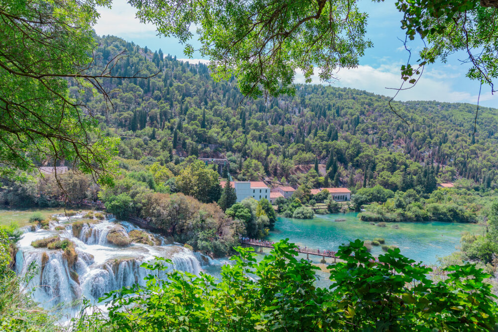 Kroatien Krka Nationalpark Wasserfall