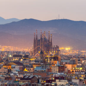 Spanien Barcelona Panoramablick