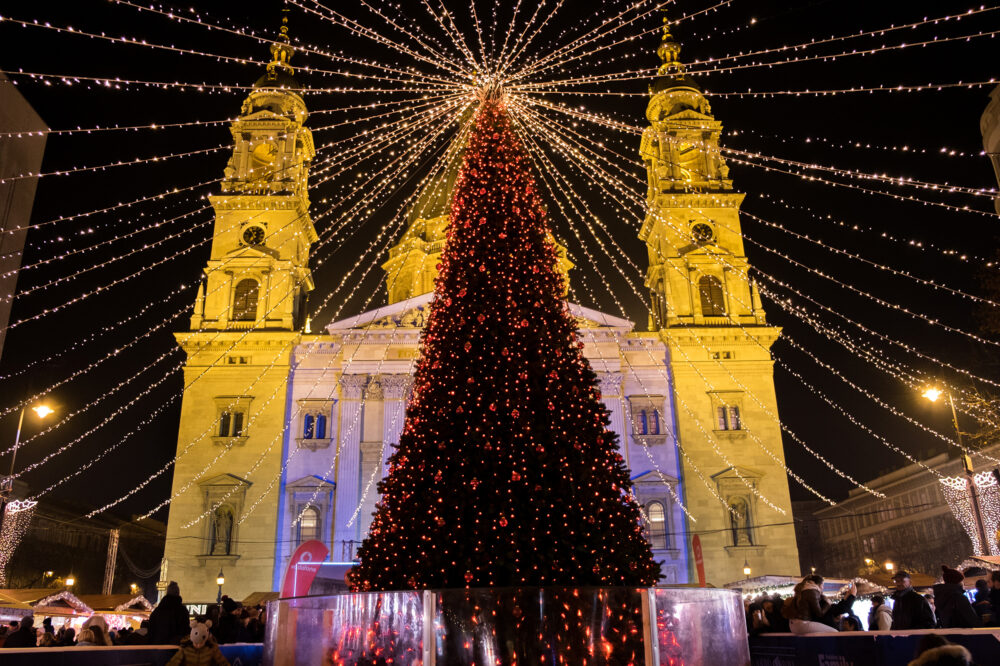 Ungarn Budapest Schnee Weihnachten