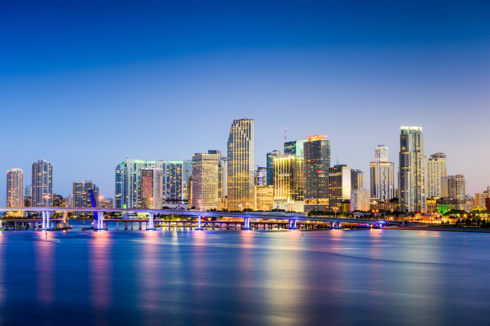 USA Florida Miami Skyline