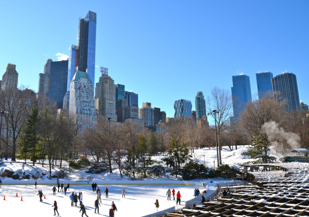 USA New York Central Park Eislaufen