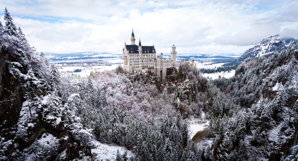 Füssen Neuschwanstein Schnee Ferne