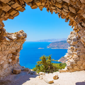 Griechenland Rhodos Monolithos Schloss