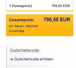 Gutschein Lufthansa