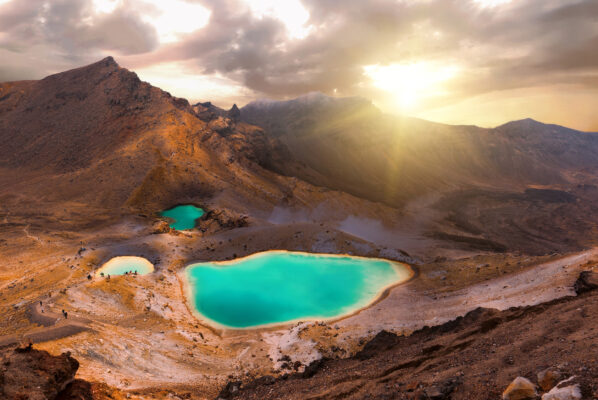 Neuseeland Emerald Lake Tongariro Nationalpark