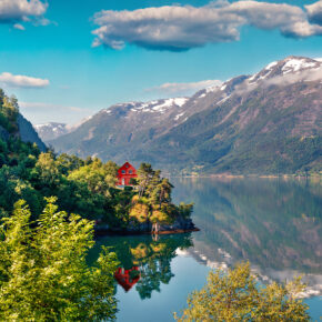 Norwegen Hanrdangerfjord Haus