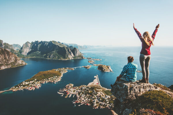 Norwegen Lofoten Menschen