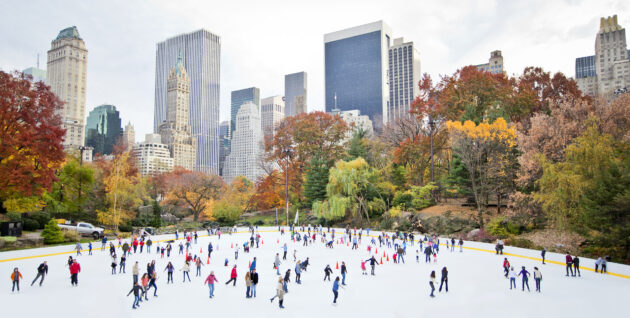 USA New York Central Park Eislaufen