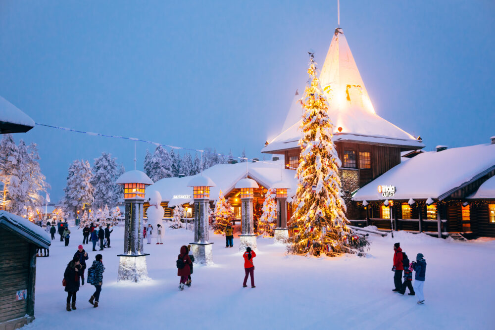 Weihnachtsmanndorf Lappland Eingang