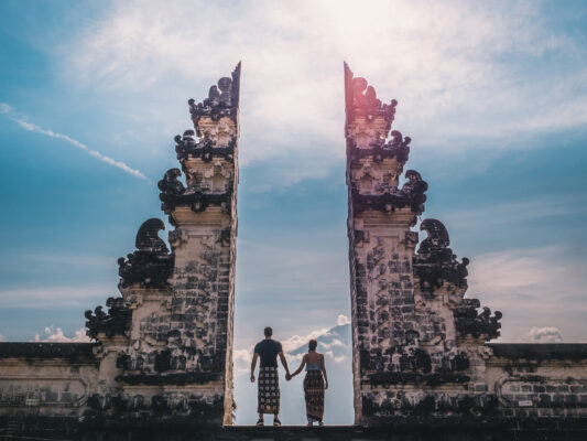 Bali Lempuyang Tempel Paar