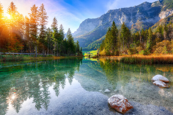 Bayern Hintersee Sonne