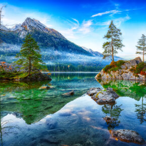 Bayern Hintersee Spiegelung