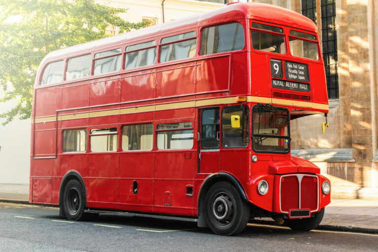 england london double decker bus