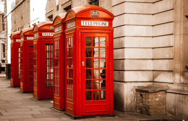 england london phone boxes