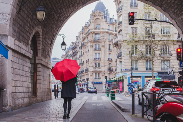 Frankreich Paris Herbst Spaziergang