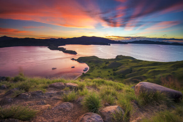 Indonesien Komodo Sonnenuntergang