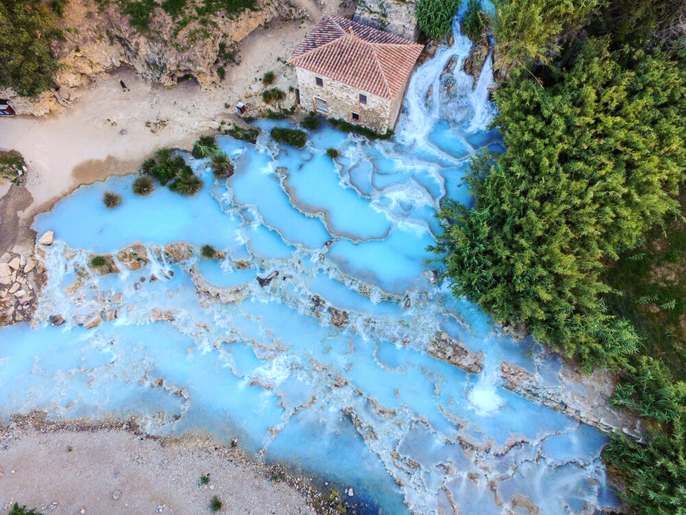 Italien Toskana Saturnia Wasserfälle