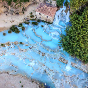 Italien Toskana Saturnia Wasserfälle