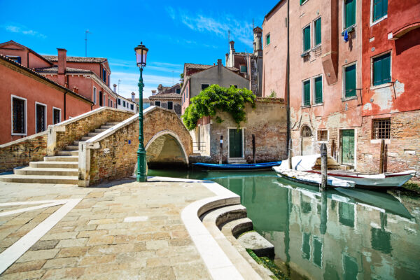 Italien Venedig Brücke Kanal