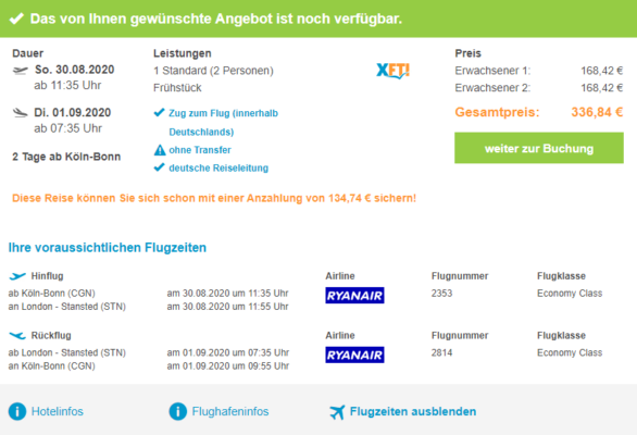 2 Tage Stadtereise London Mit Flug 3 Hotel Fruhstuck Fur 164