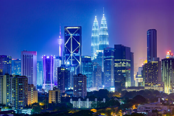 Malaysia Kuala Lumpur City Skyline